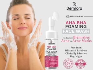 Dermora AHA BHA Foaming Face wash 150 ml