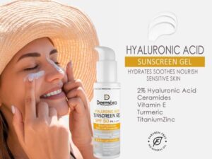Dermora Hyaluronic Acid sunscreen Gel with SPF 50 ++++ 100 ml