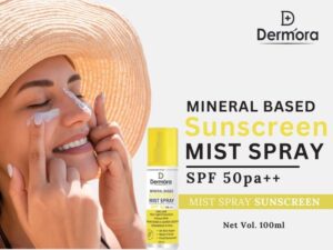Dermora Mineral based Fluid sunscreen mist with SPF 50 ++ 100 ml
