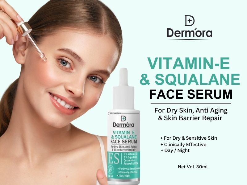 Dermora Vitamin E & Squalane face serum 30 ml