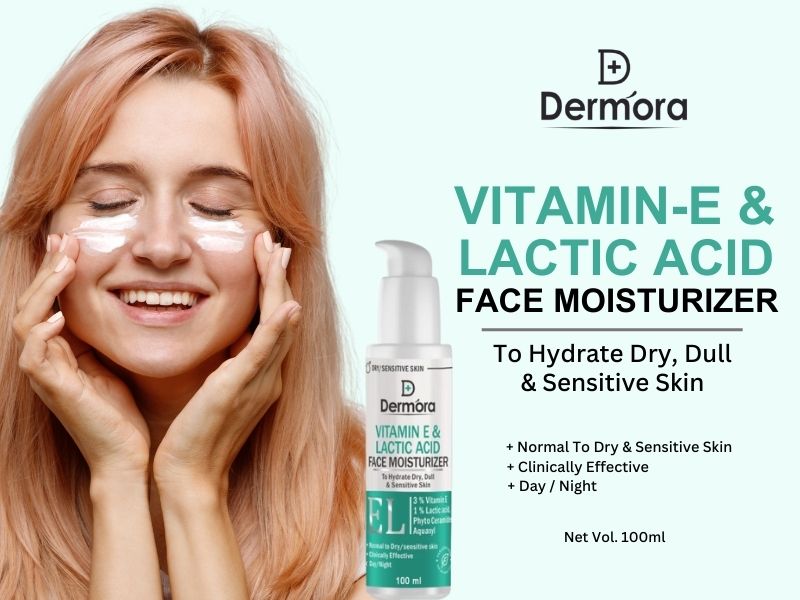 Dermora Vitamin E & lactic acid Face moisturizer 100ml