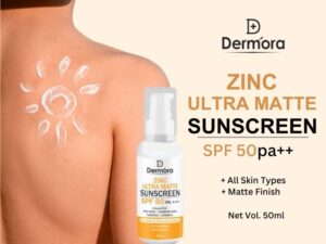 Dermora Zinc Ultra Matte Sunscreen with SPF 50 +++ 50 ml