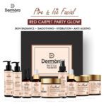 Dermora Fire & Ice Facial Kit Treatment For Red Carpet Party Glow 525 ml (Pack of 9)