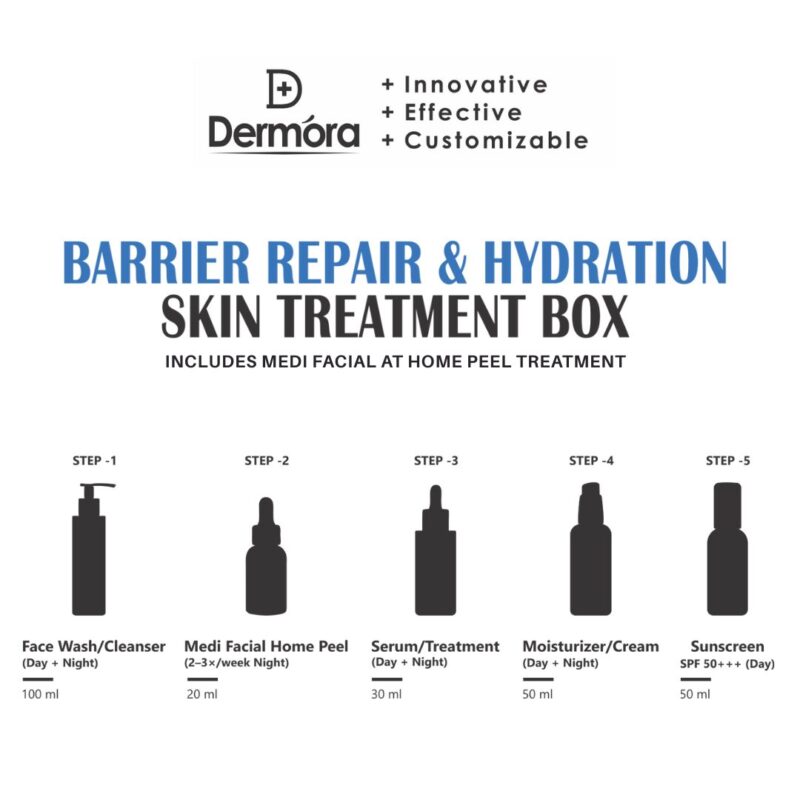Dermora Barrier Repair & Hydration Skin Treatment 5-Step Kit